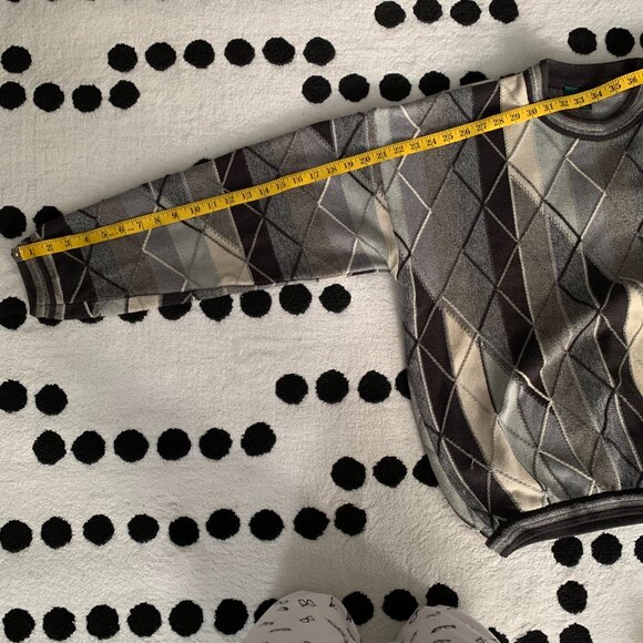 Vintage Tundra Sweater Medium Grunge Grandpa Dad 90s Biggie Crew Neck Pullover - Picture 12 of 12